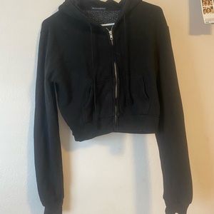 Brandy Melville black zip up hoodie